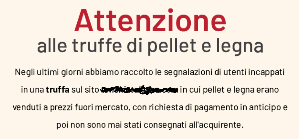 Truffe pellet e legna